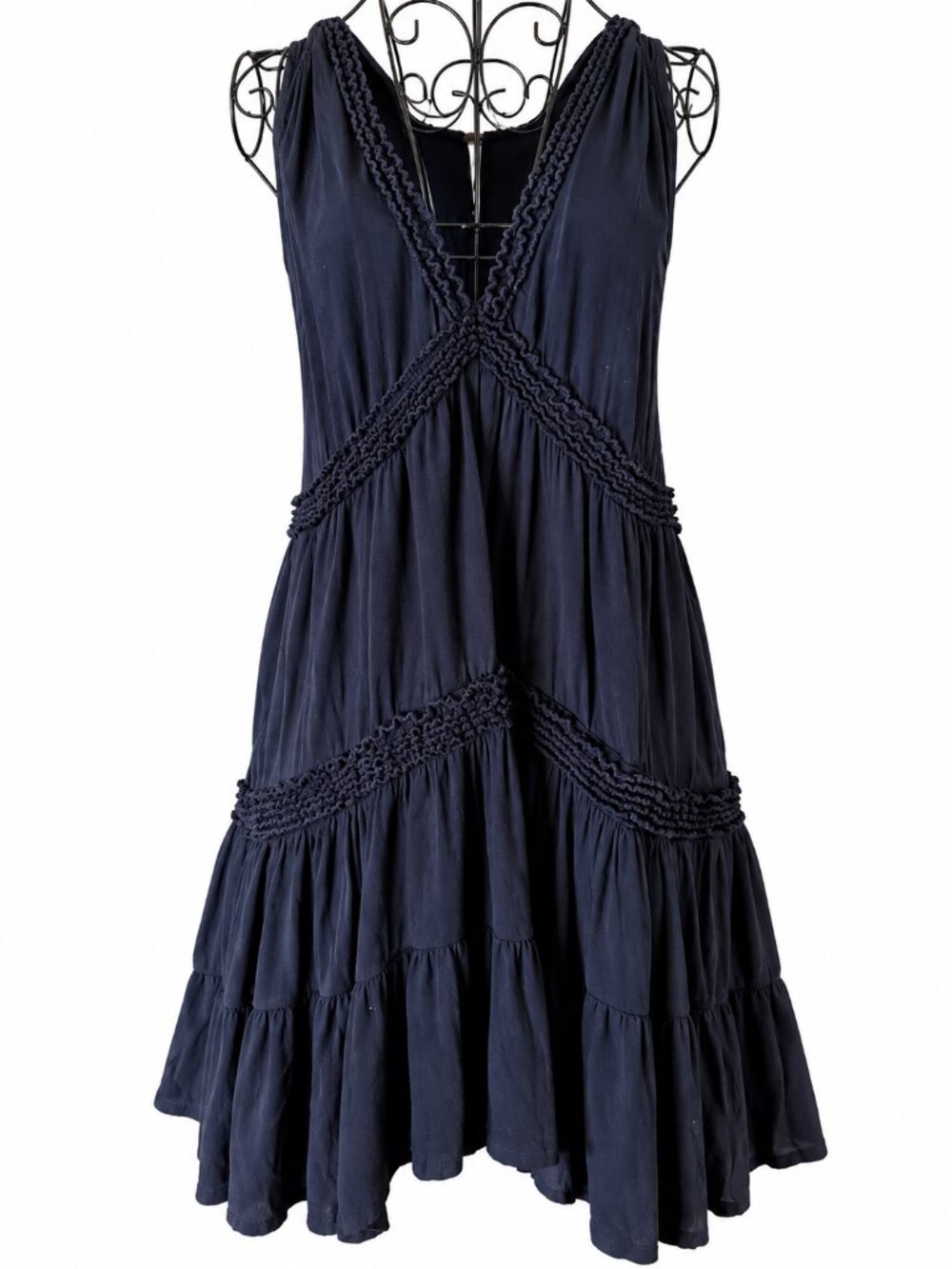 Women’s Free People Sleeveless Plunge Neck Tunic Size LG, True to size